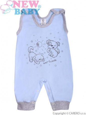 Kojenecké dupačky New Baby Kamarádi modré, Modrá, 86 (12-18m) - obrázek 1