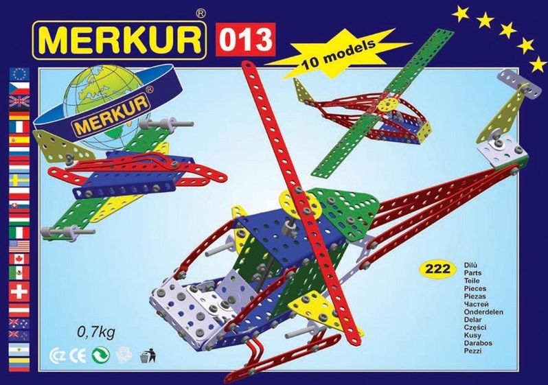 MERKUR - Malá stavebnice M013 Vrtulník - obrázek 1