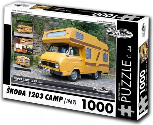 RETRO-AUTA Puzzle č. 44 Škoda 1203 Camp (1969) 1000 dílků - obrázek 1