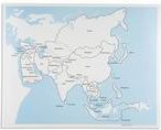 Kontrolní mapa Asie, anglicky - obrázek 1