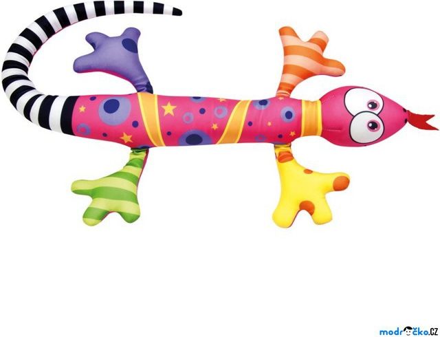 Textilní hračka - Ještěrka růžová 80cm (Bino) - obrázek 1