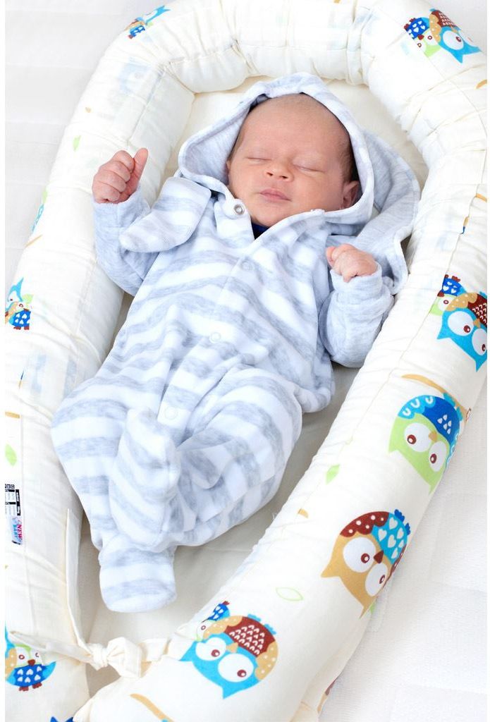 Hnízdečko pro miminko New Baby šedé s puntíky - obrázek 4