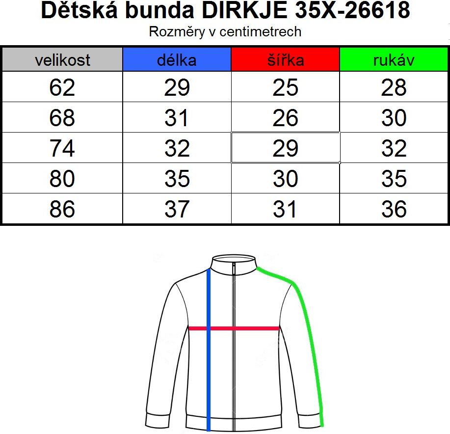 Kojenecká zimní bunda DIRKJE SHINE BRIGHT Velikost: 74 - obrázek 8