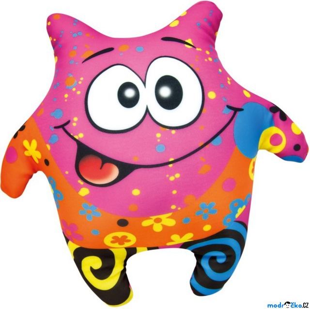 Textilní hračka - Klauník růžový 23cm (Bino) - obrázek 1
