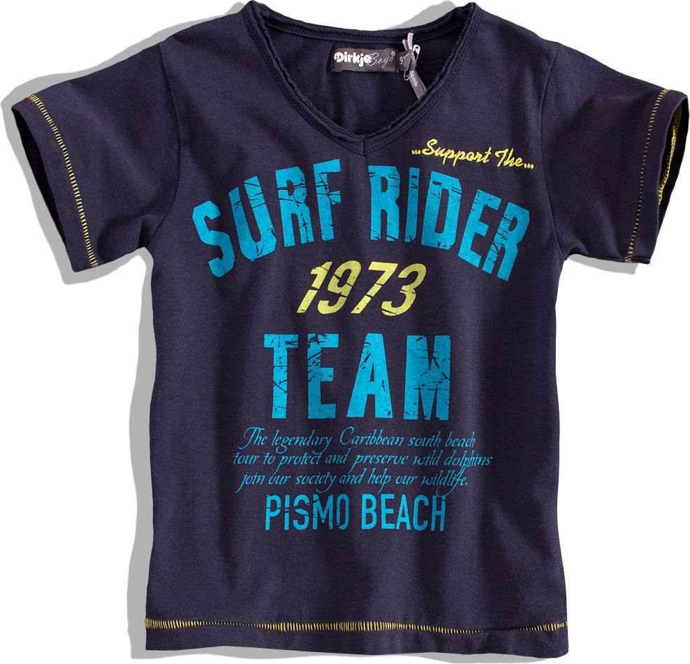Chlapecké tričko krátký rukáv DIRKJE SURF RIDER tmavě modré Velikost: 92 - obrázek 1