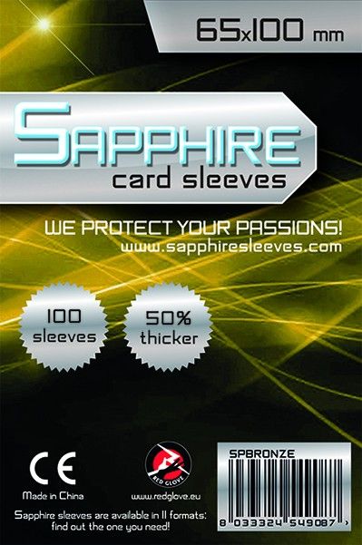 Red Glove Obaly na karty Sapphire Bronze - (65x100 mm) 100 ks - obrázek 1