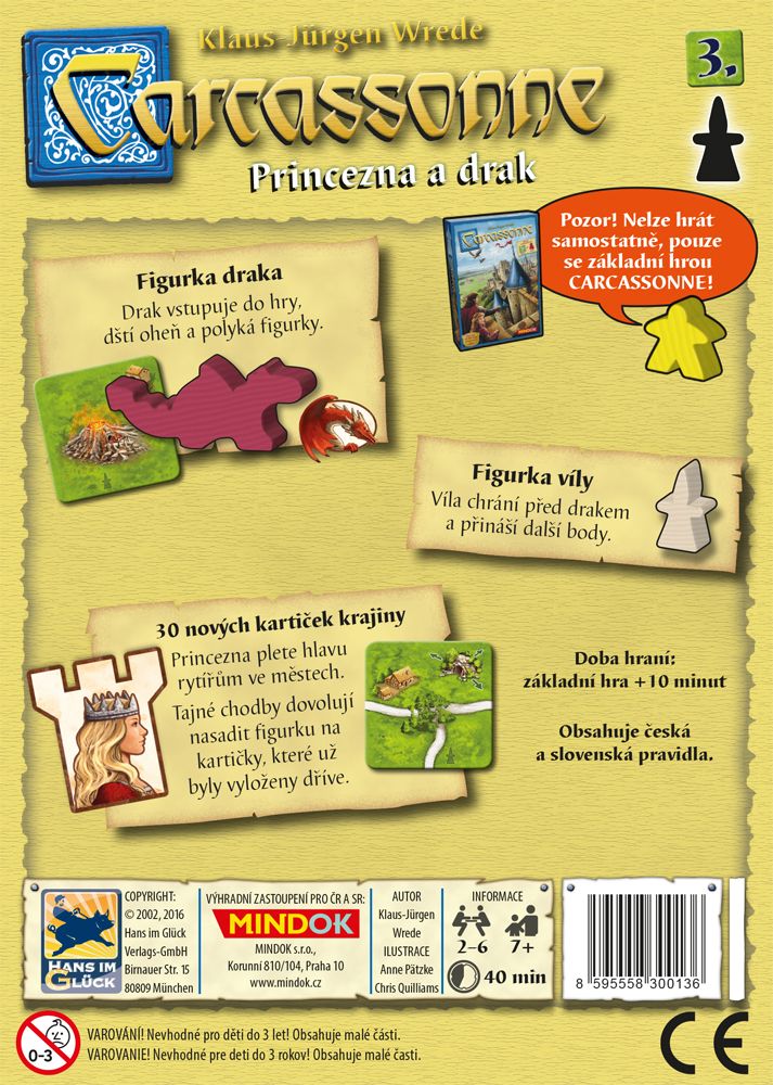 Mindok Carcassonne 2. edice: Princezna a drak - obrázek 2