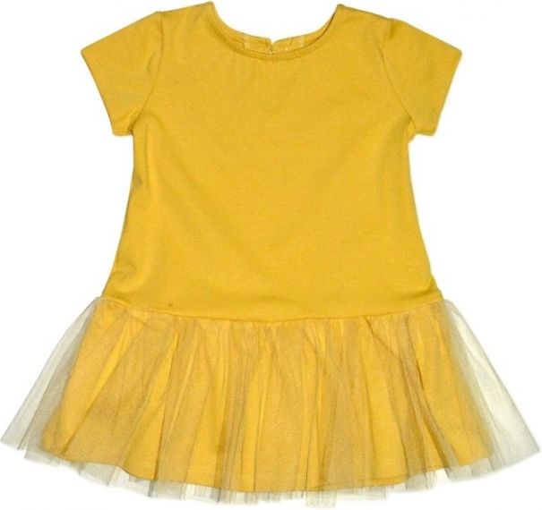 K-Baby Kojenecké šaty K-Baby - hořčicové, vel. 68 68 (4-6m) - obrázek 1