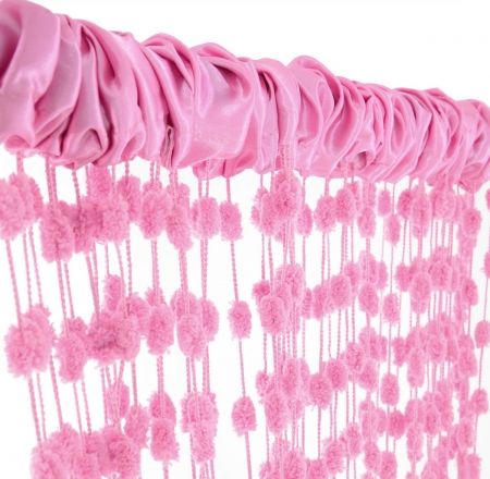 Dětská záclona nejen do pokojíčku Baby Ball, 150x240 cm, růžová - 1ks - obrázek 1