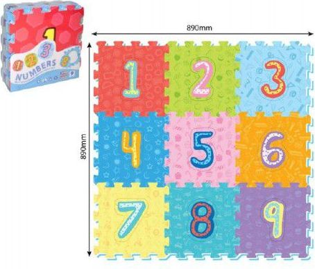 Wiky puzzle číslice 9ks 32x32cm - obrázek 1