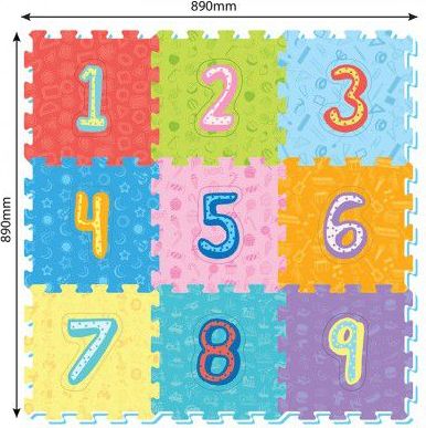 Wiky puzzle číslice 9ks 32x32cm - obrázek 2