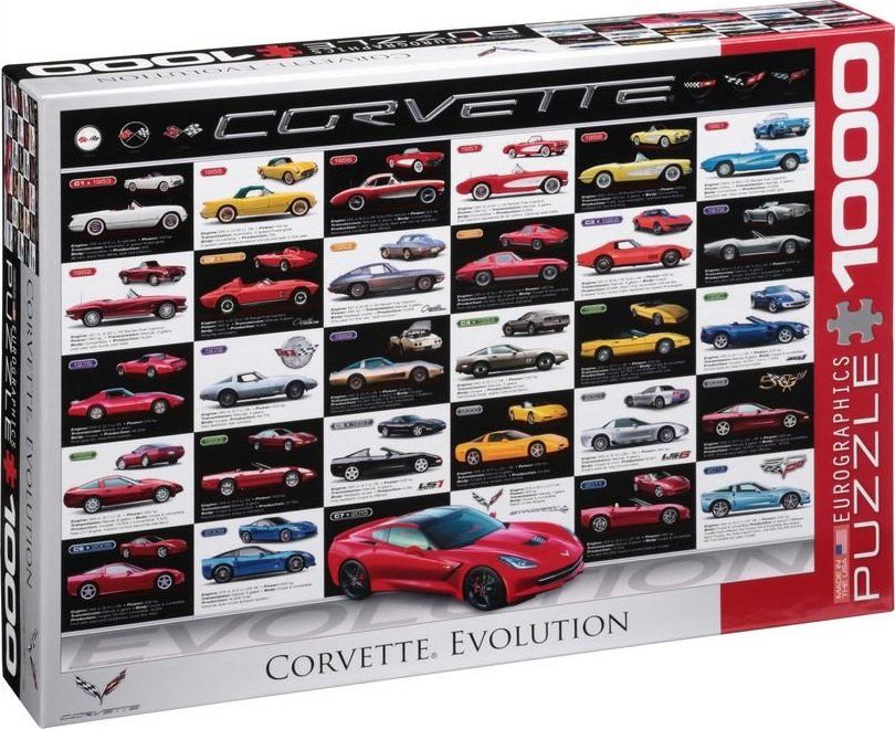 EUROGRAPHICS Puzzle Vývoj Corvette 1000 dílků - obrázek 3