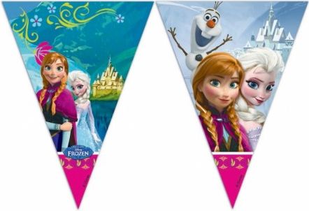 PROCOS girlanda vlajky FROZEN - Ledové království 9 ks - obrázek 1