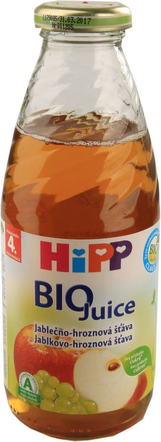 HiPP ŠŤÁVA BIO Jablečno-hroznová 500ml - obrázek 1