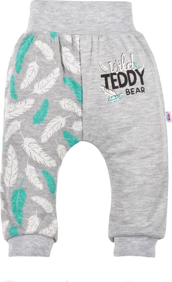 Kojenecké bavlněné tepláčky New Baby Wild Teddy 68 (4-6m) - obrázek 1