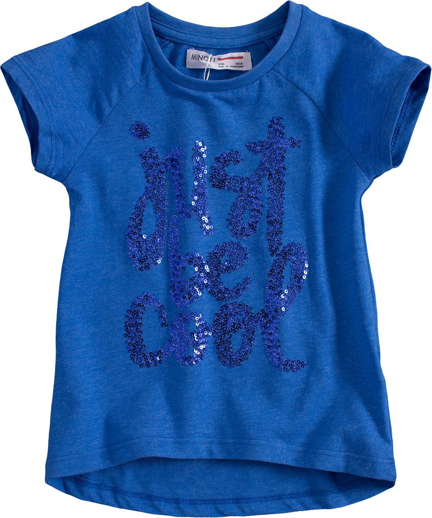 Tričko s krátkým rukávem pro holky MINOTI VIBE modré Velikost: 92 - obrázek 1