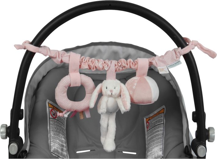 Little Dutch Plyšový řetěz zajíčci Pink - obrázek 1