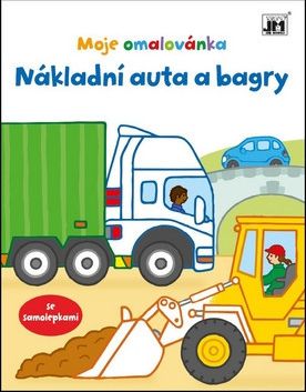 Moje omalovánka Nákladní auta a bagry - obrázek 1