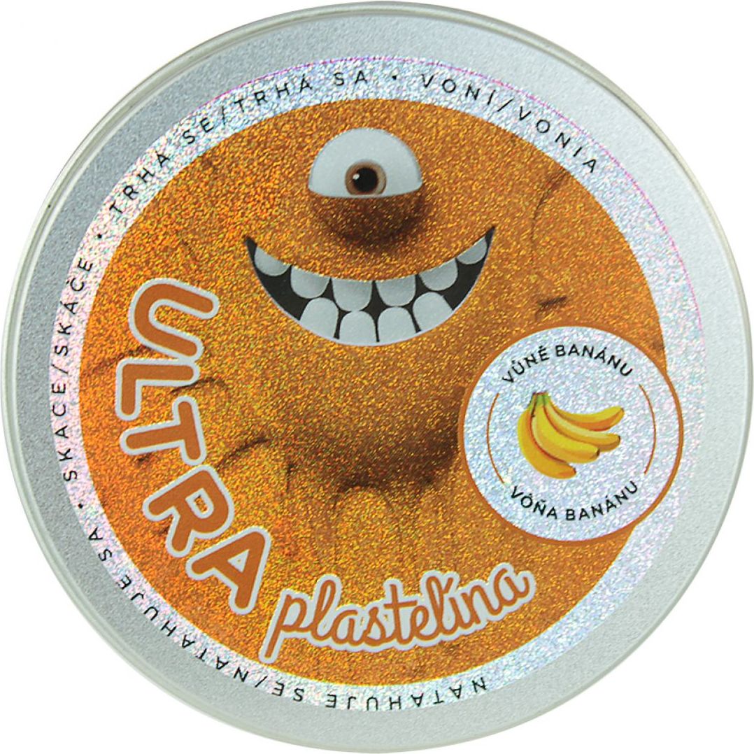 EP Line Ultra Plastelína s vůní a glitry 50 gramů - mango - obrázek 1
