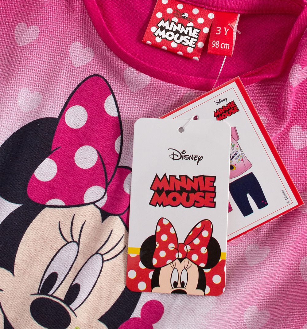 Dívčí souprava Disney MINNIE LOVE tmavě růžová Velikost: 128 - obrázek 3