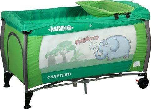 Cestovní postýlka CARETERO Medio green - obrázek 1