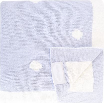 Shnuggle Luxusní pletená deka modrá - obrázek 1