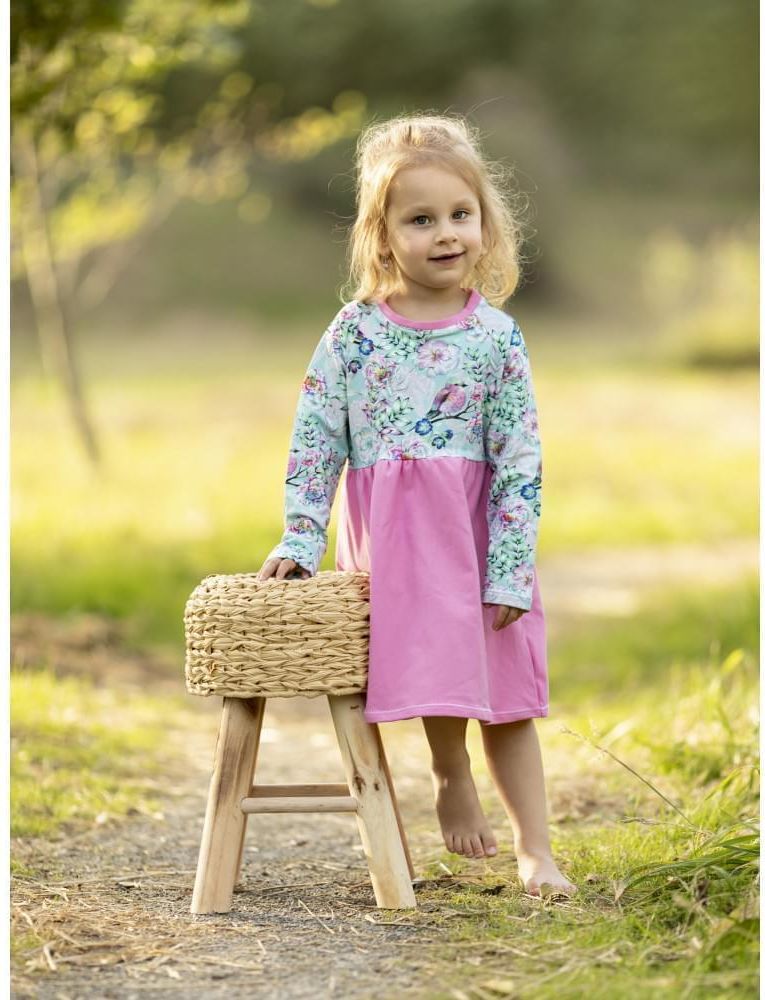 Babysoul - šatičky Springrose - teplejší - obrázek 1