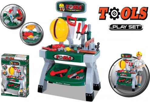 Nářadí G21 SUPER TOOLS se stolkem zelené - obrázek 1