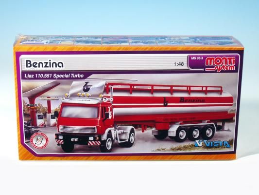 Stavebnice Monti 08/3 Benzina Liaz 1:48 v krabici 31,5x16,5x7,5cm - obrázek 2