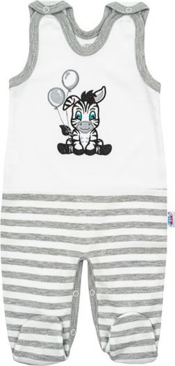 NEW BABY | New Baby Zebra exclusive | Kojenecké bavlněné dupačky New Baby Zebra exclusive | Bílá | 80 (9-12m) - obrázek 1