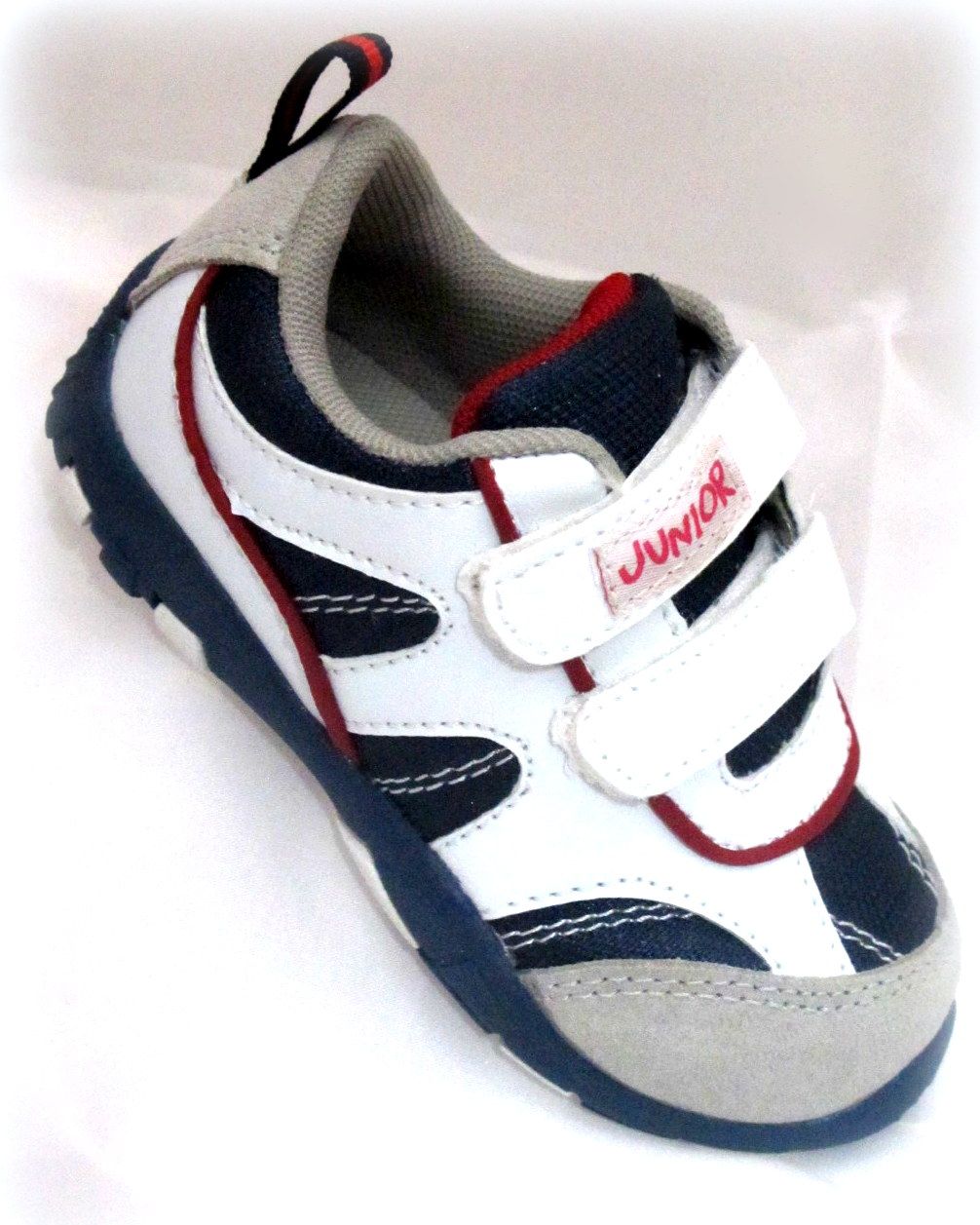 LANSON Dětská botička na suchý zip - white navy Velikost: 23 - obrázek 1
