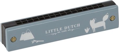 Little Dutch Dřevěná foukací harmonika blue - obrázek 1