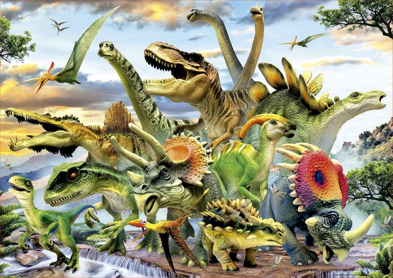 EDUCA Puzzle Dinosauři 500 dílků - obrázek 1