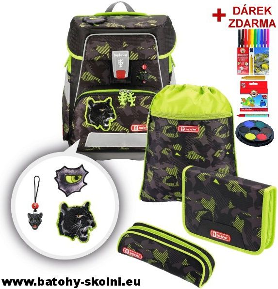 Školní aktovka Panter Hama e Space-5-dílný set Step by Step - obrázek 1