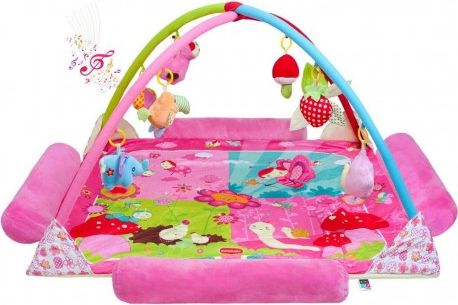 Velká luxusní hrací deka s melodií PlayTo zvířátka, Růžová - obrázek 1