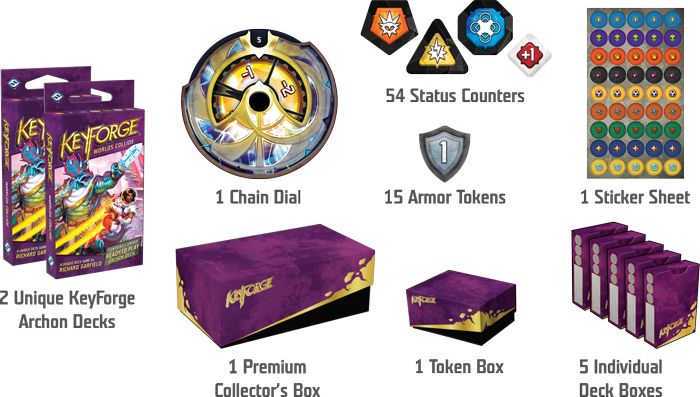 FFG KeyForge: Worlds Collide - Premium Box - obrázek 3