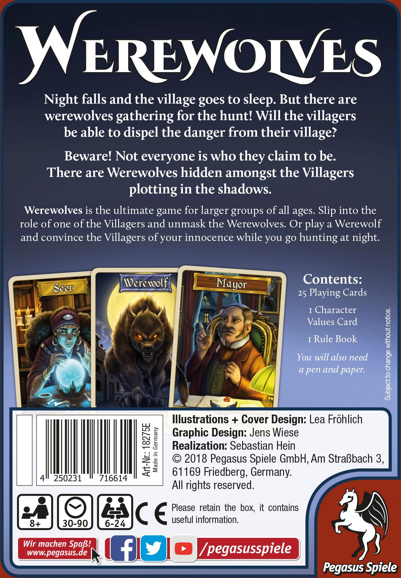 Pegasus Spiele Werewolves (new edition) - obrázek 2