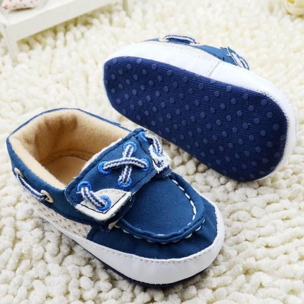 Mimibaby Kojenecké capáčky-jaro, modro-bílé s křížkem 2 /6-12 měsíců/12,3 cm - obrázek 1