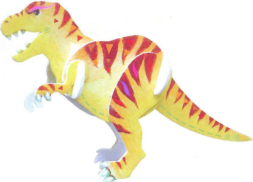 ARTLOVER 3D puzzle Tyranosaurus Rex s barvičkami - obrázek 1