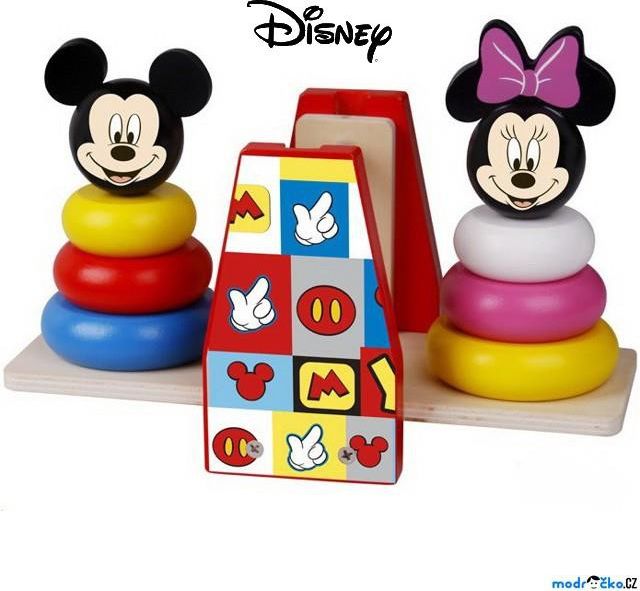 Skládačka - Pyramidy na vahách, Mickey a Minnie (Disney Derrson) - obrázek 1