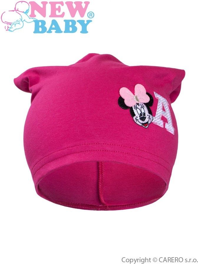 Podzimní dětská čepička New Baby Minnie růžová 110 (4-5r) - obrázek 1