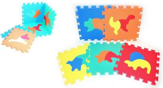 Wiky Pěnové puzzle Dinosauři 30x30cm 10 ks - obrázek 1