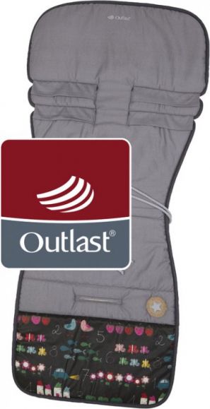 Little Angel podložka do kočárku 5ti-bod Outlast sv. šedá_BP - obrázek 1