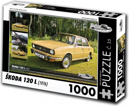 RETRO-AUTA Puzzle č. 35 Škoda 120 L (1976) 1000 dílků - obrázek 1