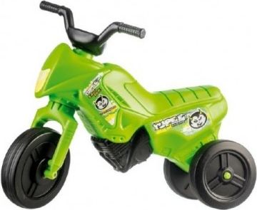 Odrážedlo Enduro Yupee zelené malé plast výška sedadla 26cm nosnost do 25kg od 12 měs - obrázek 1