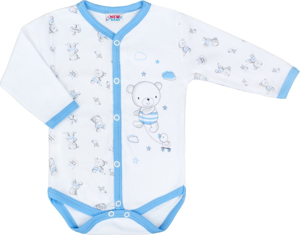 Kojenecké celorozepínací body New Baby Bears modré 62 (3-6m) - obrázek 2