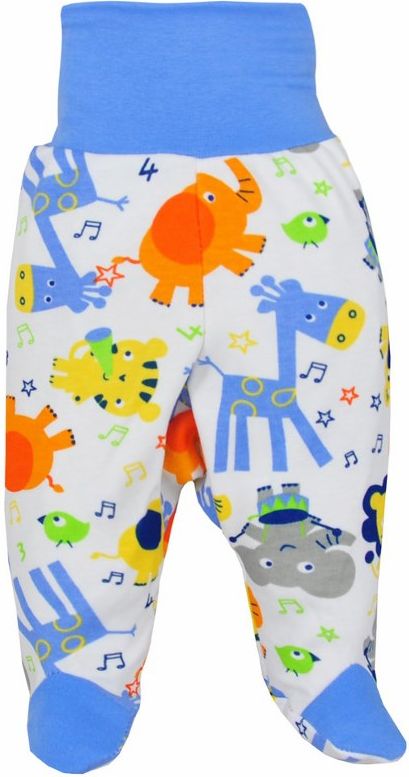 Kojenecké polodupačky Bobas Fashion Zoo modré Modrá 80 (9-12m) - obrázek 1