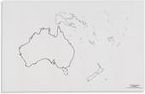 Mapa Australie – slepá - obrázek 1
