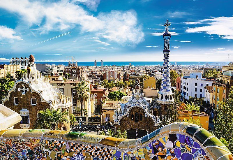 TREFL Puzzle Park Güell, Barcelona 1500 dílků - obrázek 1