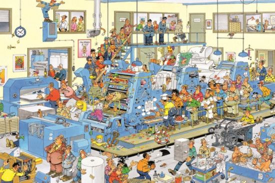 JUMBO Puzzle Tiskárna 1500 dílků - obrázek 1